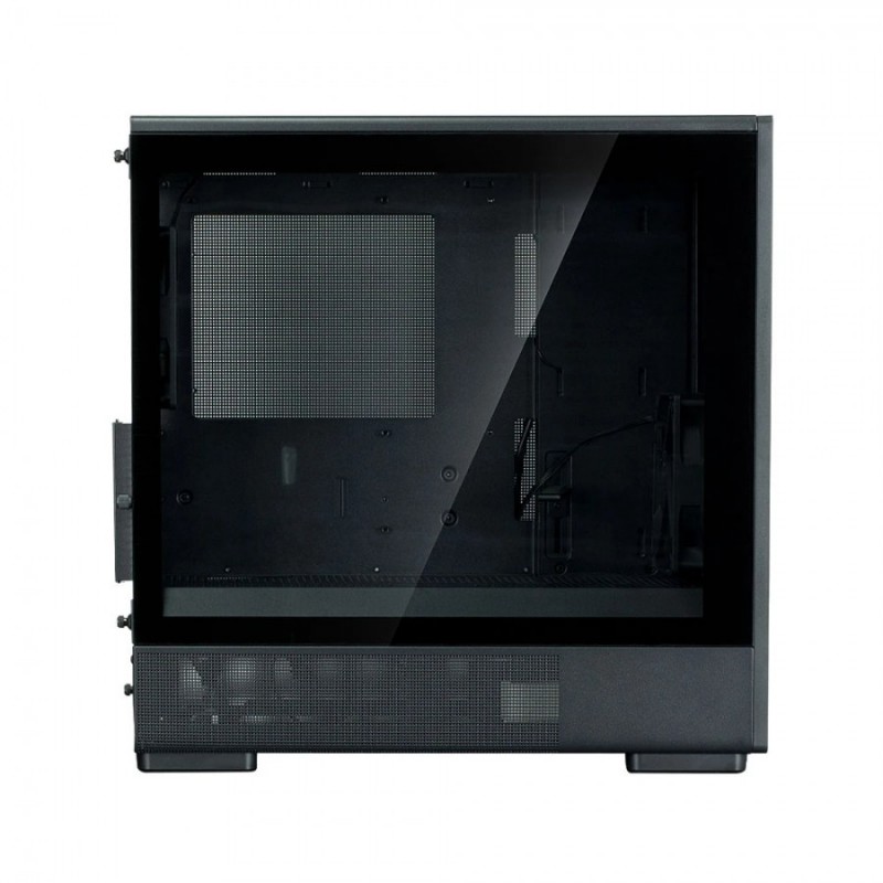 Zalman кутия Case mATX - P10 NAMU BLACK - Wood, USB-C, P10-NAMU-BLACK