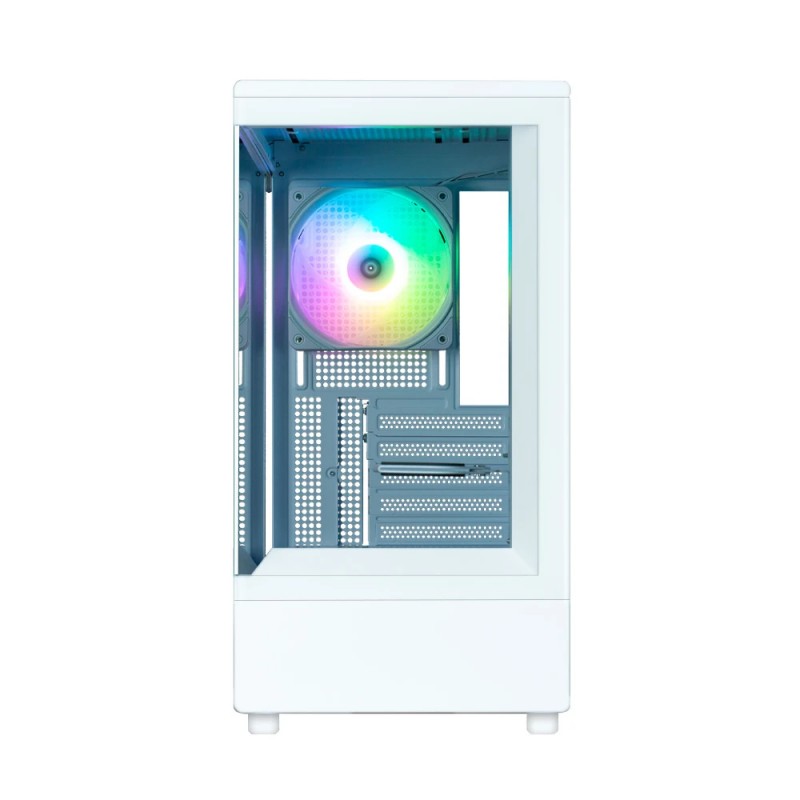 Zalman кутия Case mATX - P10 White, ZM-P10-WH
