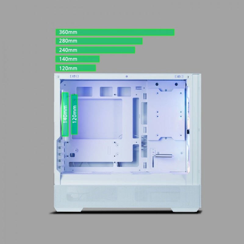 Zalman кутия Case mATX - P30 AIR White, ZM-P30-AIR-WH