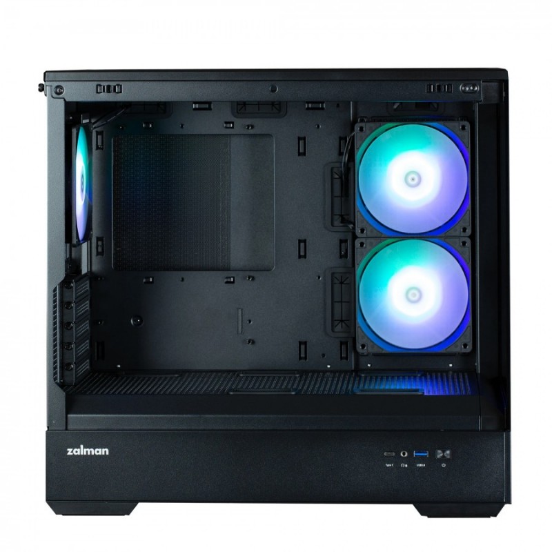 Zalman кутия Case mATX - P30 Black - aRGB, Tempered Glass, ZM-P30-BK