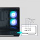 Zalman кутия Case mATX - P30 Black - aRGB, Tempered Glass, ZM-P30-BK