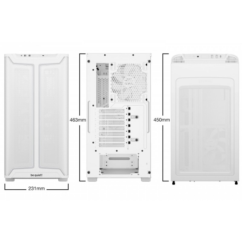 be quiet! кутия Case ATX - Pure Base 501 DX White, BGW77