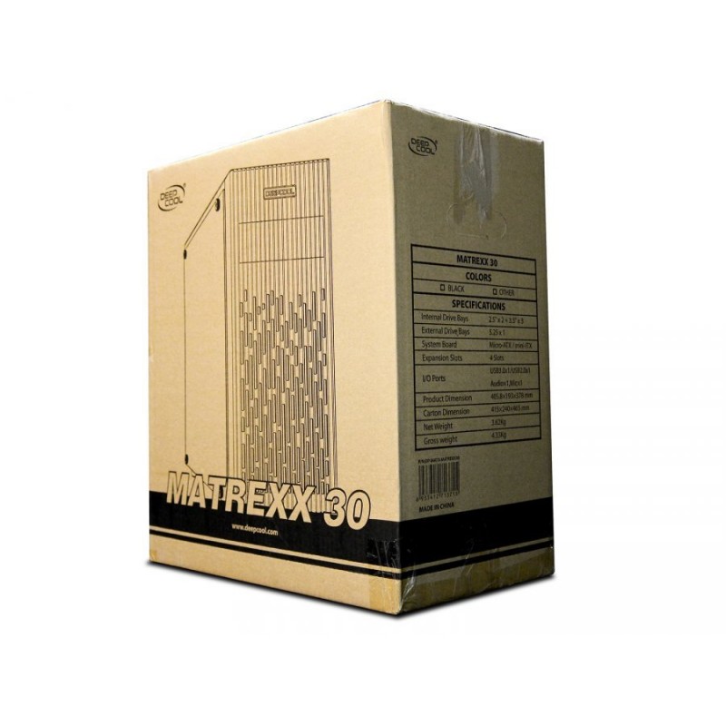 DeepCool Кутия за компютър Case mATX MATREXX 30-DP-MATX-MATREXX30