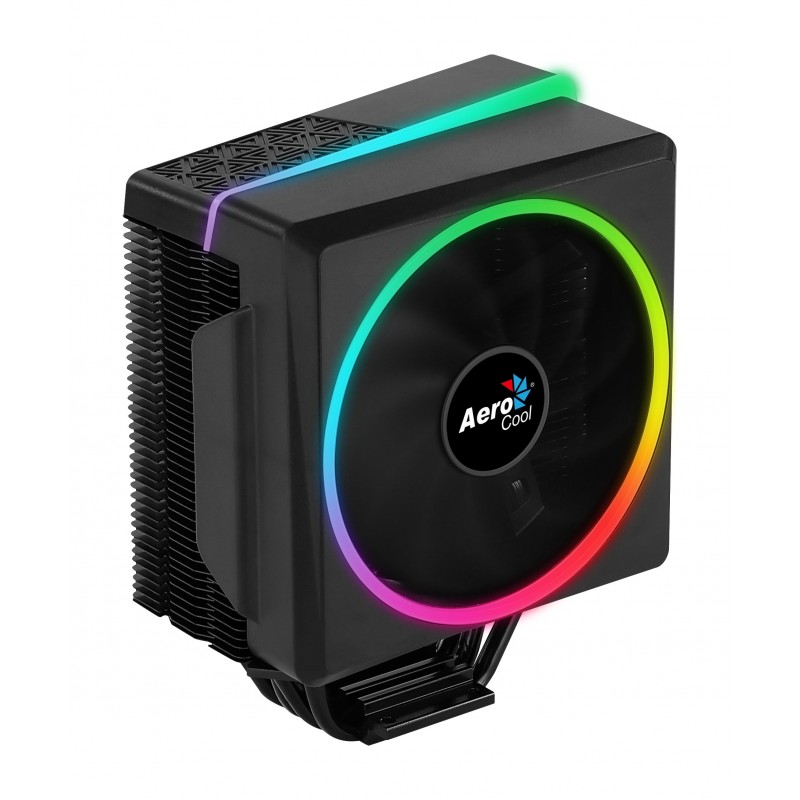 AeroCool охладител CPU Cooler - Cylon 4 BLACK aRGB PWM - ACTC-CL30410.01-ACTC-CL30410.01