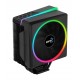 AeroCool охладител CPU Cooler - Cylon 4 BLACK aRGB PWM - ACTC-CL30410.01-ACTC-CL30410.01