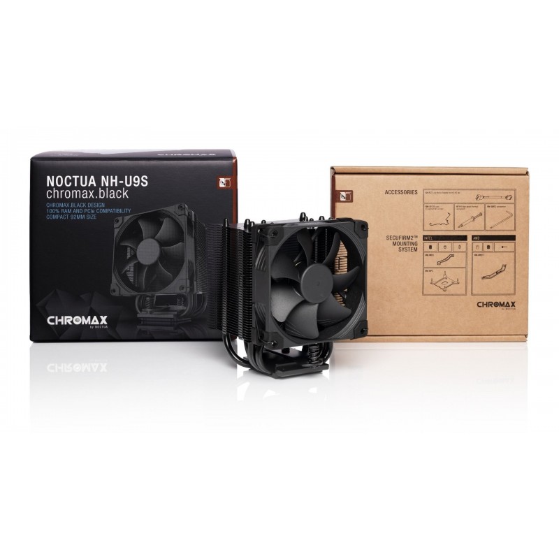 Noctua Охлаждане CPU Cooler NH-U9S chromax.black-NH-U9S.CH.BK
