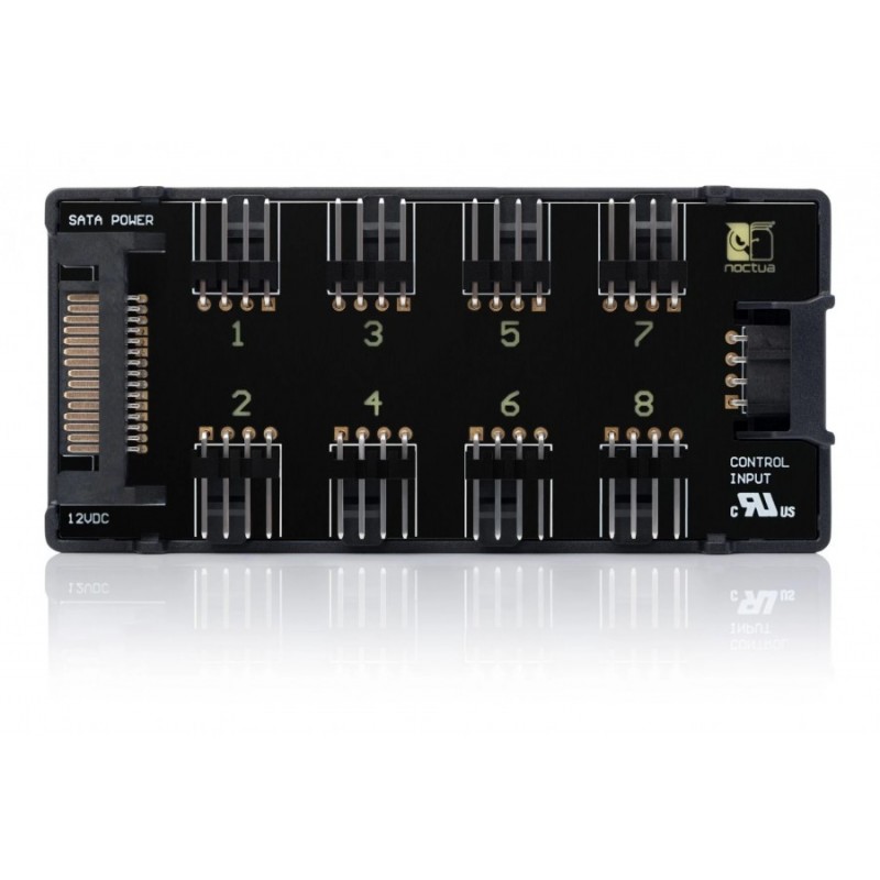 Noctua разклонител за вентилатори Fan Hub - 8 port PWM with SATA Power 5V/12V - NA-FH1, NA-FH1