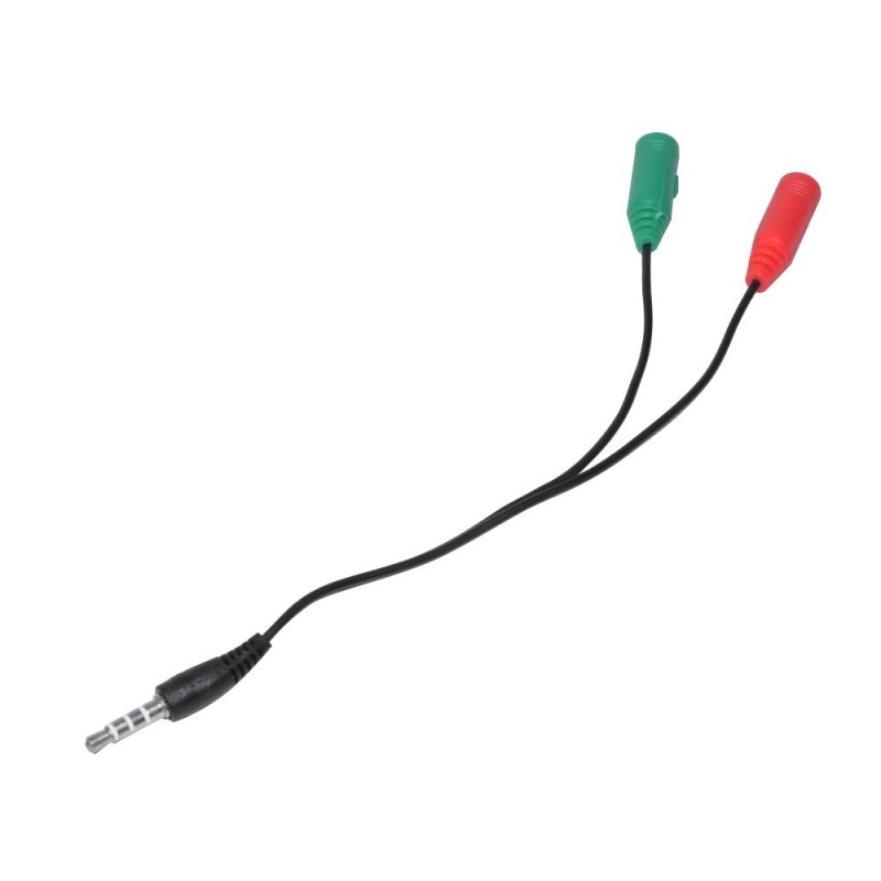 Makki преходник Adapter 3.5mm 4pin M / 2 x 3.5mm F - MAKKI-CBL-SP35-MAKKI-CBL-SP35