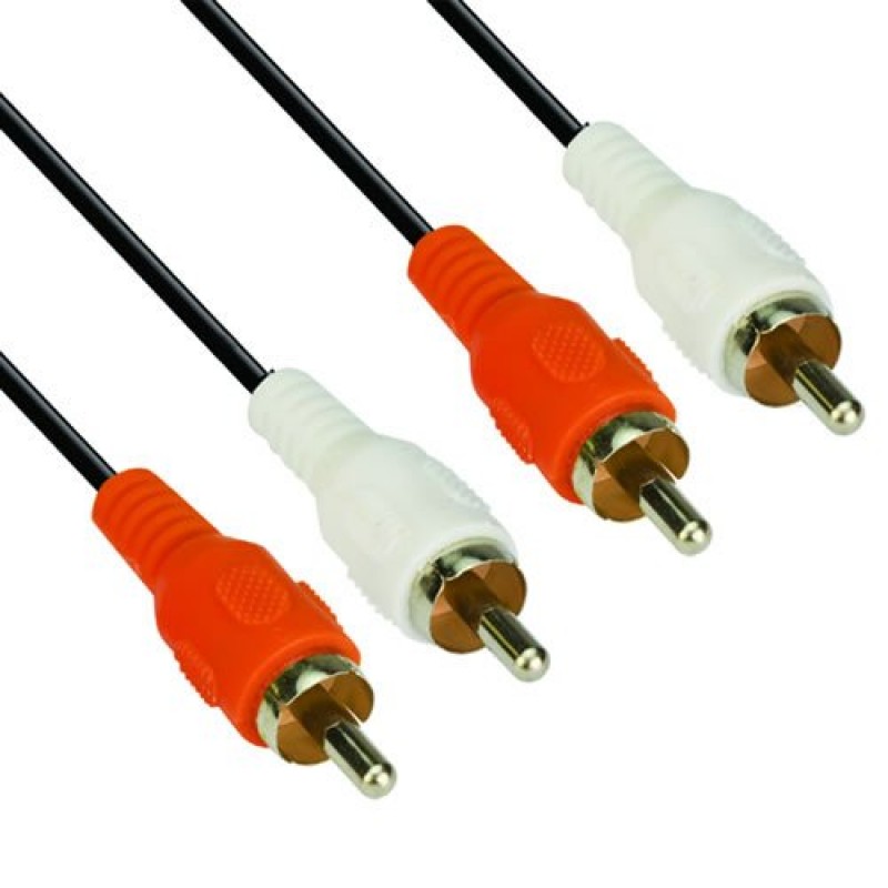VCom Аудио Кабел RCA 2x M / RCA 2x M - CV022-3m-CV022-3m