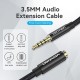 Vention Аудио Кабел Cotton Braided TRRS 3.5mm Male to 3.5mm F - 1.5m - Gold plated, Aluminum alloy - BHCBG, BHCBG