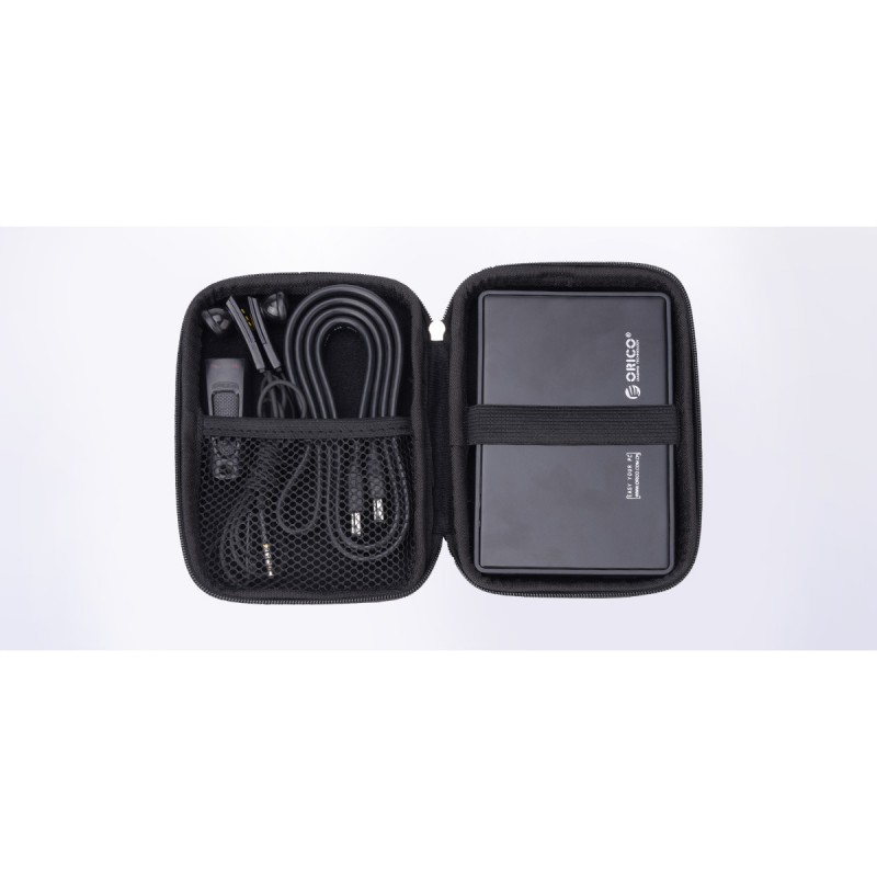 Orico калъф за външни дискове Portable Storage Bag - 2.5" Black - PHD-25-BK, PHD-25-BK-BP