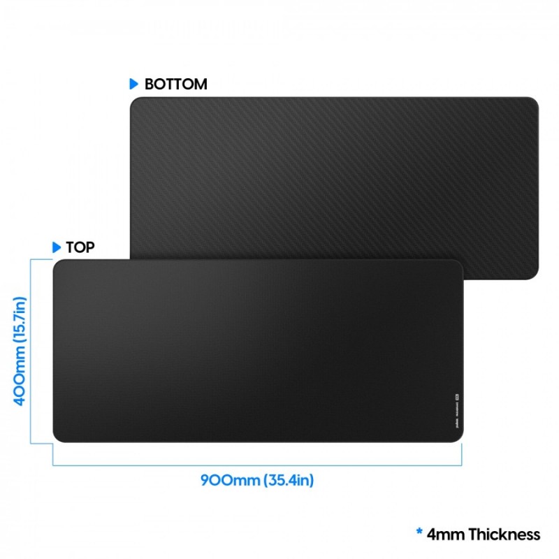 Pulsar професионален геймърски пад за мишка Gaming Mousepad ParaBrake V2 Mouse Pad XXL Black - 900 x 400