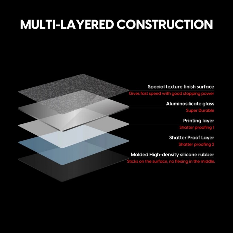Superglide професионален стъклен геймърски пад за мишка Gaming Glass Mousepad Superglide Pad v2 XL