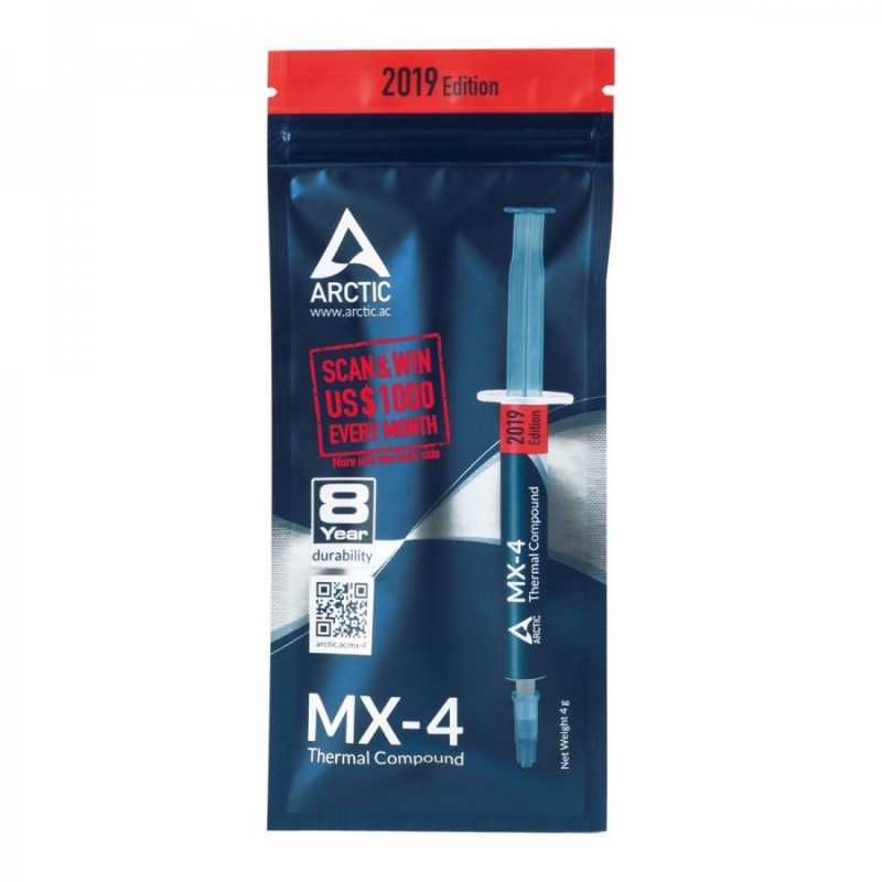 Arctic термо паста MX-4 Thermal Compound 2019 Edition 4gr-ACTCP00002B