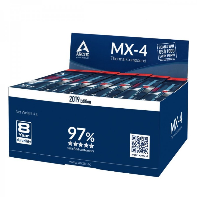 Arctic термо паста MX-4 Thermal Compound 2019 Edition 4gr-ACTCP00002B