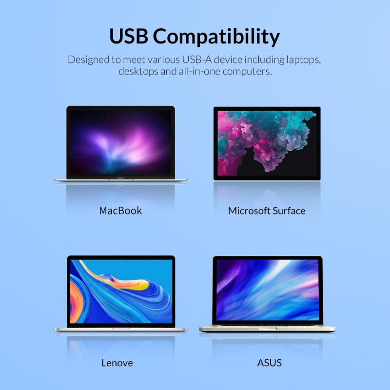 Orico адаптер USB3.0 to LAN Gigabit 1000Mbps black - UTK-U3, UTK-U3-BK