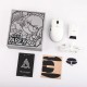 Ajazz професионална геймърска мишка AJ159 APEX - Wireless Gaming Mouse - 8K, Magnetic Charging Dock, White