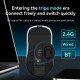 Ajazz професионална геймърска мишка AJ159P MC - Wireless Gaming Mouse - 1K, Magnetic Charging Dock, White