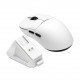 Ajazz професионална геймърска мишка AJ159P MC - Wireless Gaming Mouse - 1K, Magnetic Charging Dock, White