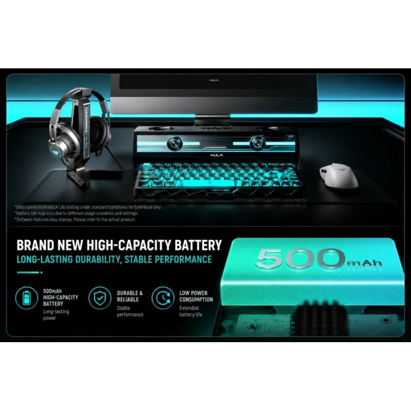 Aula професионална геймърска мишка Wireless Gaming Mouse SC800 MAX - 8K, Dark Night Black