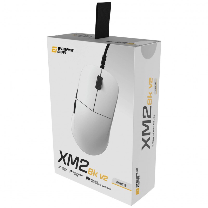 Endgame Gear професионална геймърска мишка XM2 8K v2 - Gaming Mouse - White