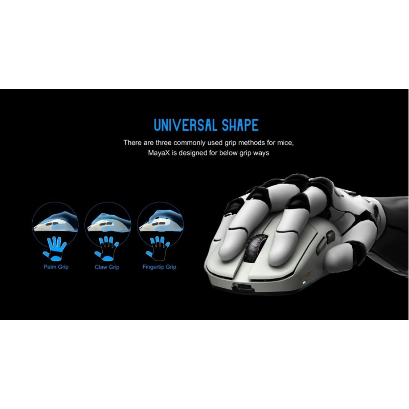 Lamzu професионална геймърска мишка MAYA X 8K - White, LAMZU-MAYA-X-WH