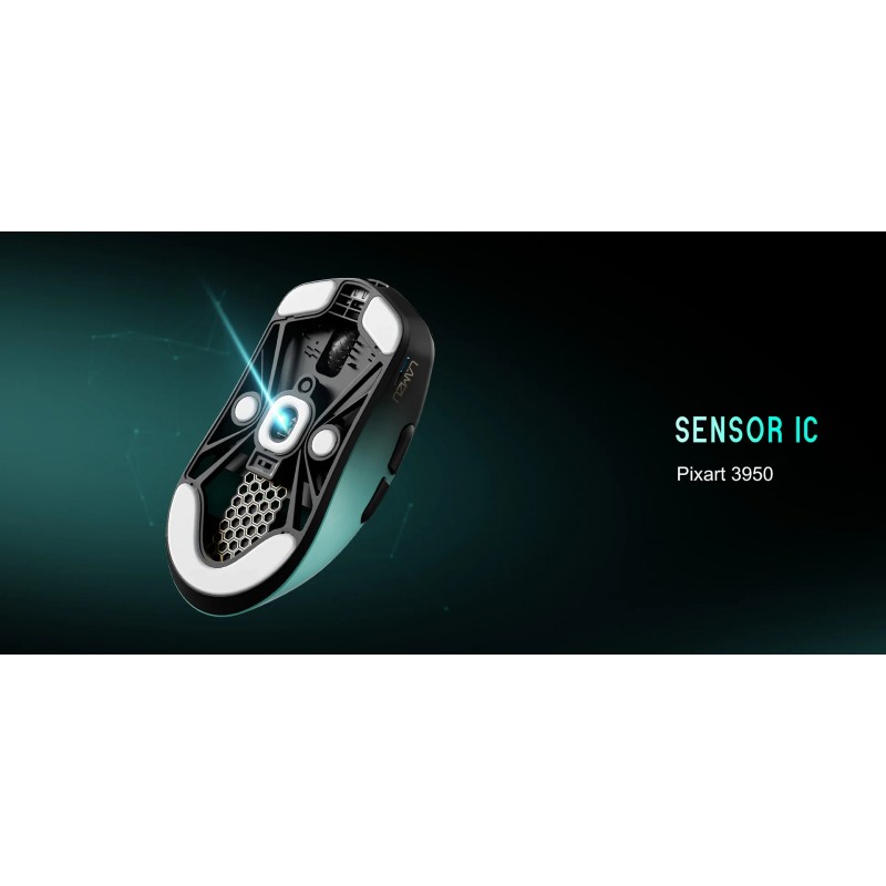 Lamzu професионална геймърска мишка MAYA X 8K - Wireless Gaming Mouse - Aimlabs Edition, LAMZU-MAYA-X-AIMLABS