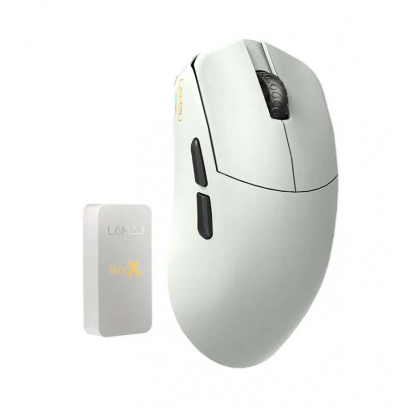Lamzu професионална геймърска мишка MAYA X 8K - Wireless Gaming Mouse - Cloud Grey, LAMZU-MAYA-X-GREY