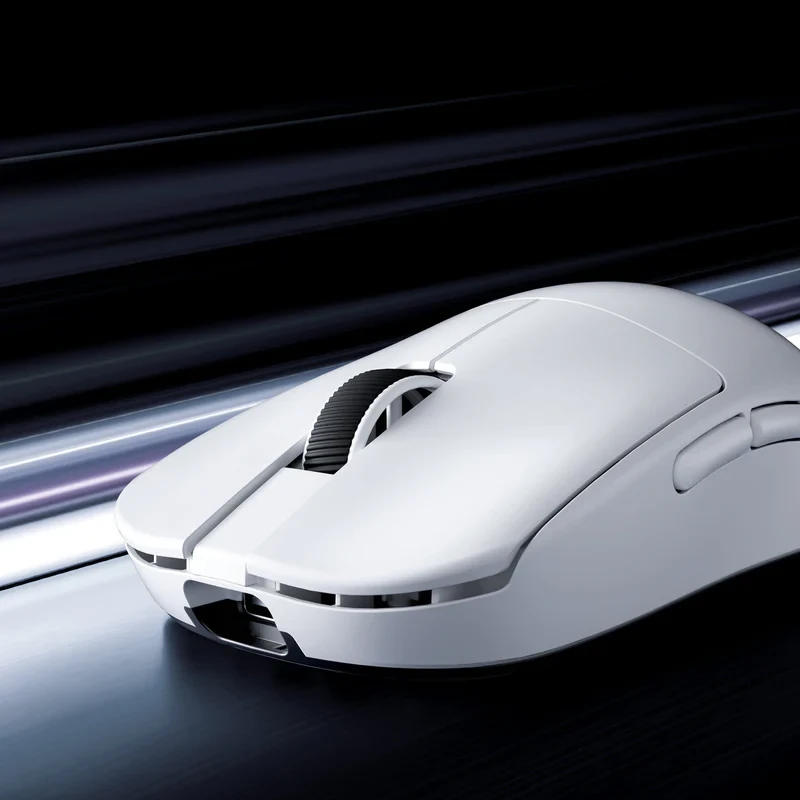 MCHOSE професионална геймърска мишка L7 Pro White - Wireless Gaming Mouse - Dual 8K, Kailh Optical