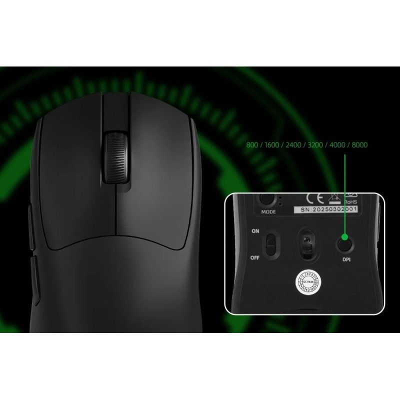 Marvo безжична геймърска мишка Wireless Gaming Mouse Niro 320 G867W - Bluetooth, 2.4G, 8000dpli
