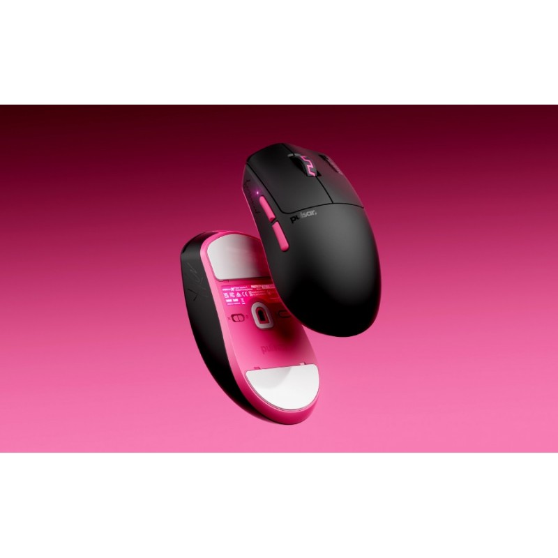 Pulsar професионална геймърска мишка Wireless Gaming Mouse Susanto-X Size2 [Pulsar Pro] - 8K, Black