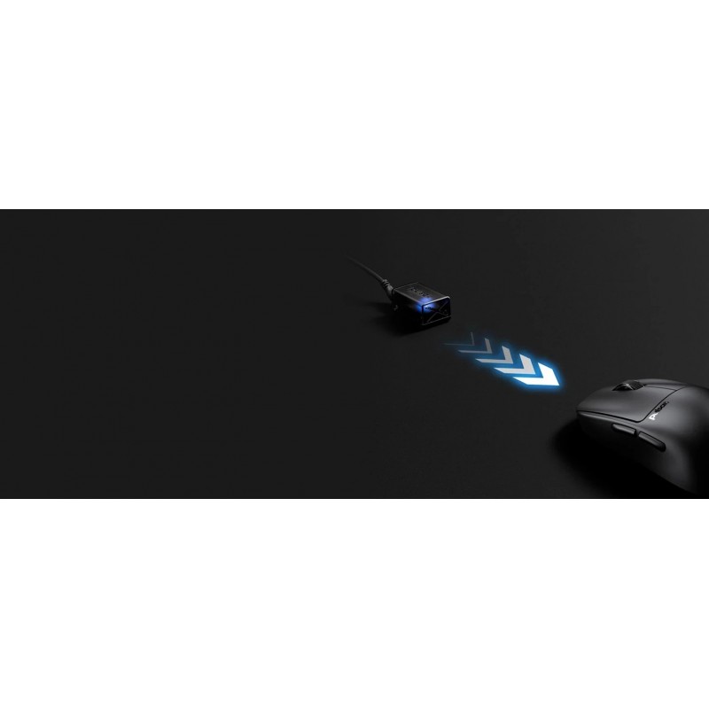 Pulsar професионална геймърска мишка Wireless Gaming Mouse X2 CrazyLight Jet Black 8K, PX2CL107