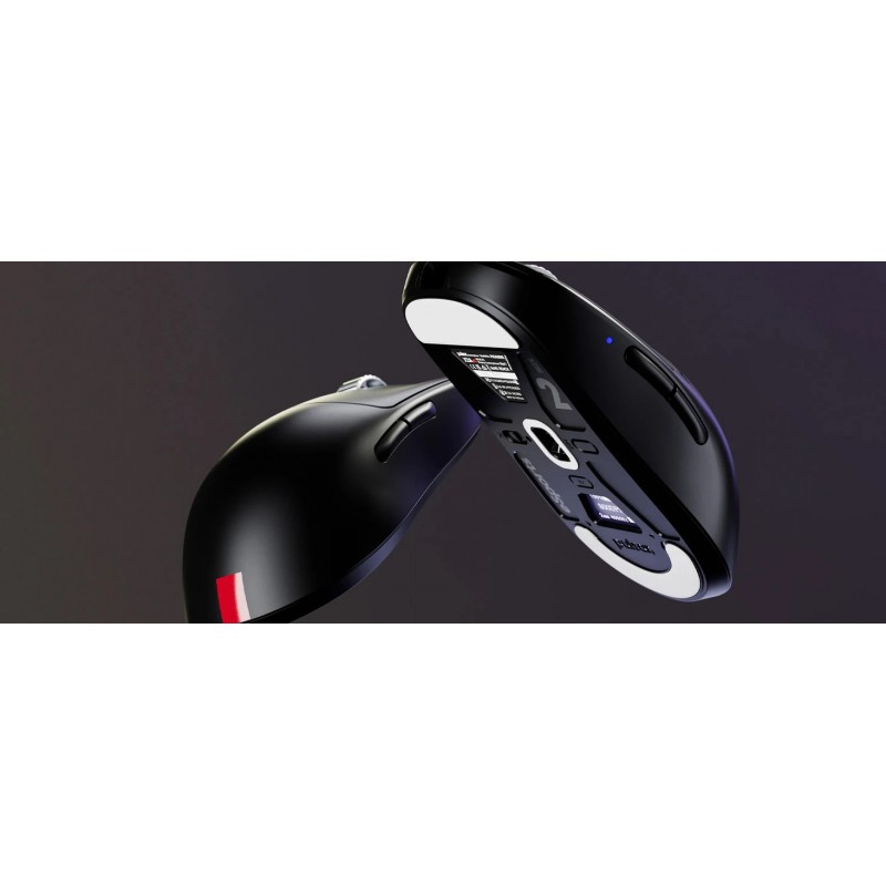 Pulsar професионална геймърска мишка Wireless Gaming Mouse X2A v3 eS Size1 Black 8K, OLED Display, Tournament