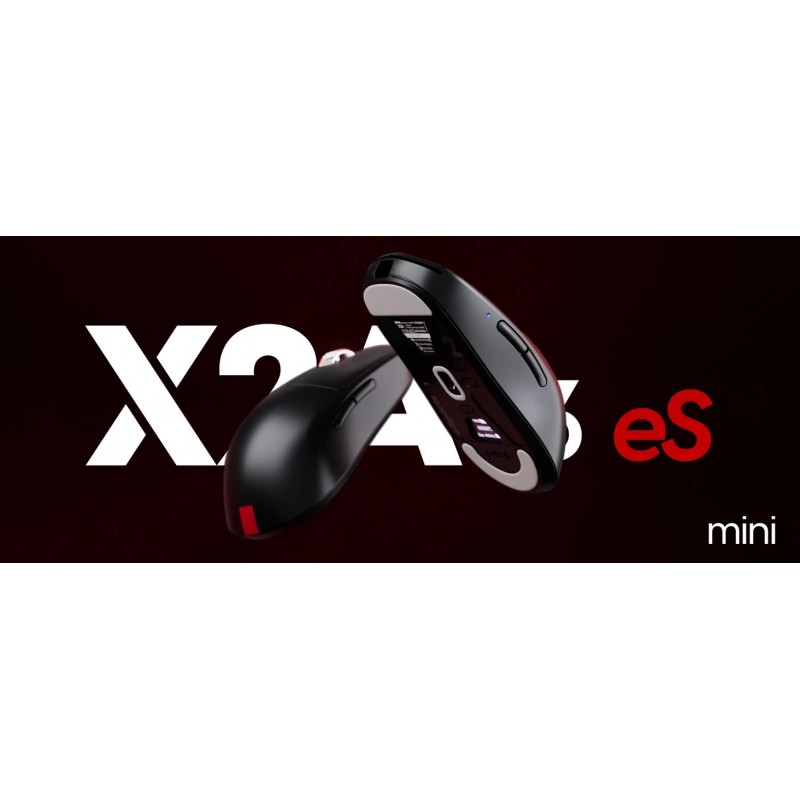 Pulsar професионална геймърска мишка Wireless Gaming Mouse X2A v3 eS Size1 Black 8K, OLED Display, Tournament