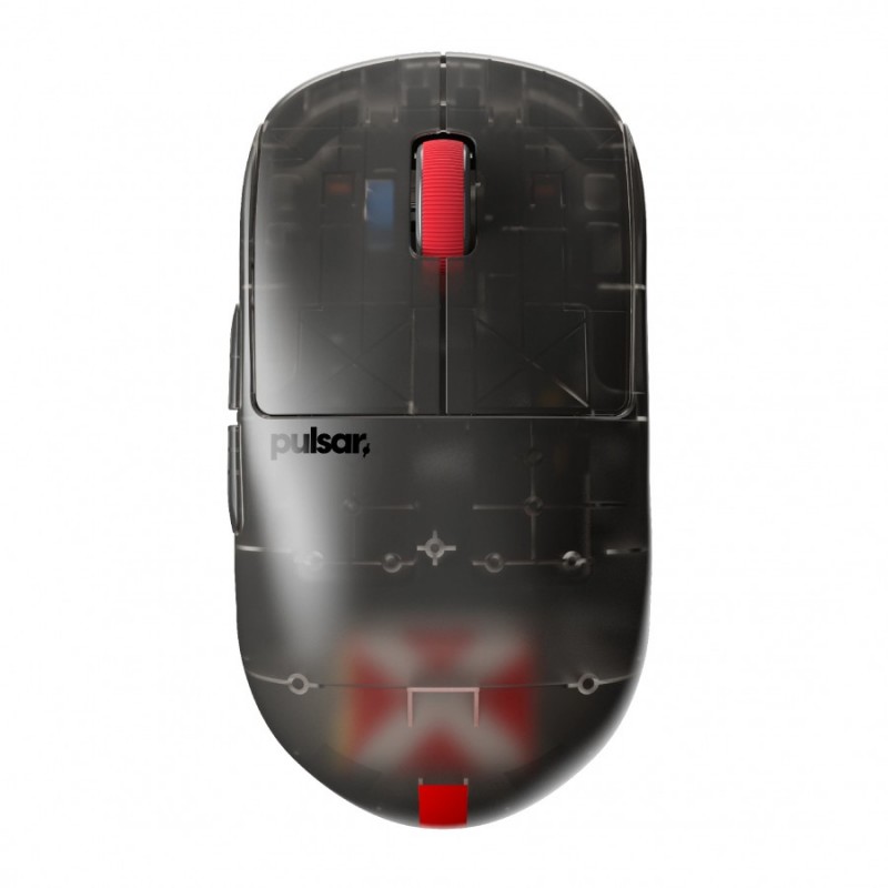 Pulsar професионална геймърска мишка Wireless Gaming Mouse X2H Mini Clear Black [LTD 3000] - 1K, PX2H1CB