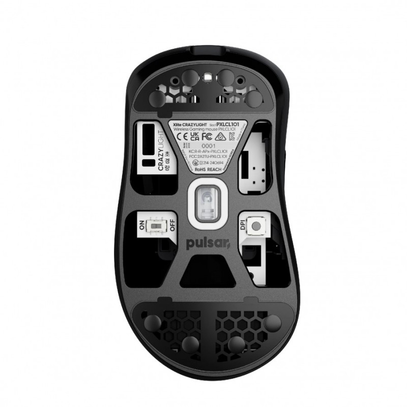 Pulsar професионална геймърска мишка Wireless Gaming Mouse Xlite CrazyLight Jet Black