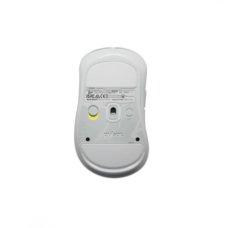Pulsar професионална геймърска мишка Wireless Gaming Mouse ZywOo The Chosen Mouse Size2 White 8K, PZWX22