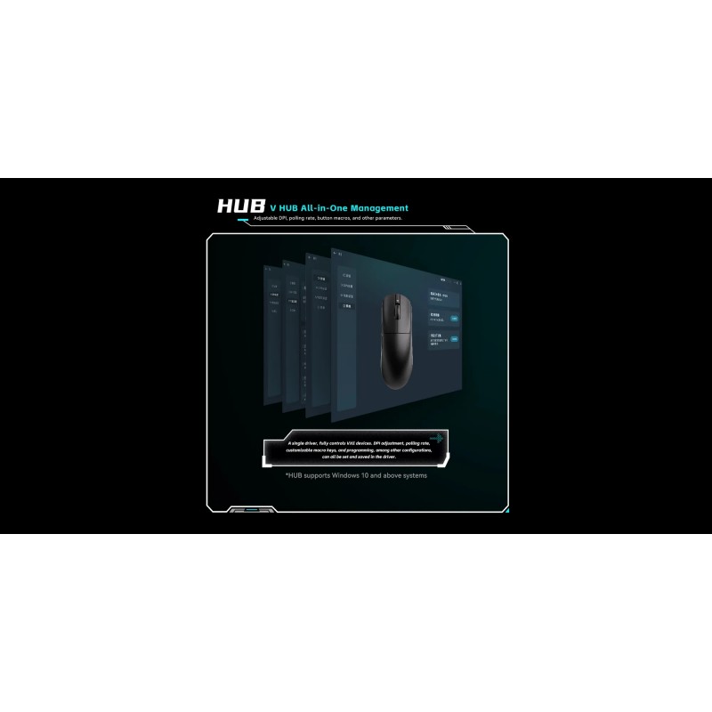 VXE професионална геймърска мишка Wireless Gaming Mouse Dragonfly R1 1K - Huano Ice Berry Pink Dot Switches
