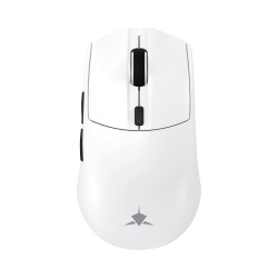White Shark професионална геймърска мишка Wireless Gaming Mouse CADOR - 10000dpi, 1000Hz, Bluetooth, White