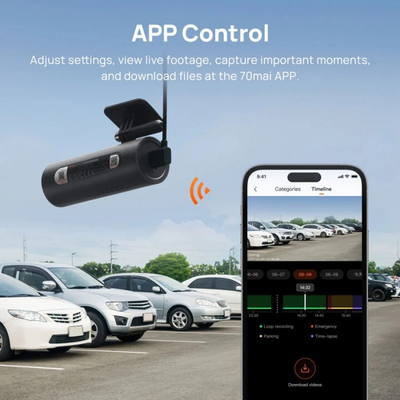 70mai Видеорегистратор Dash Cam 3 M200, 70MAI-M200