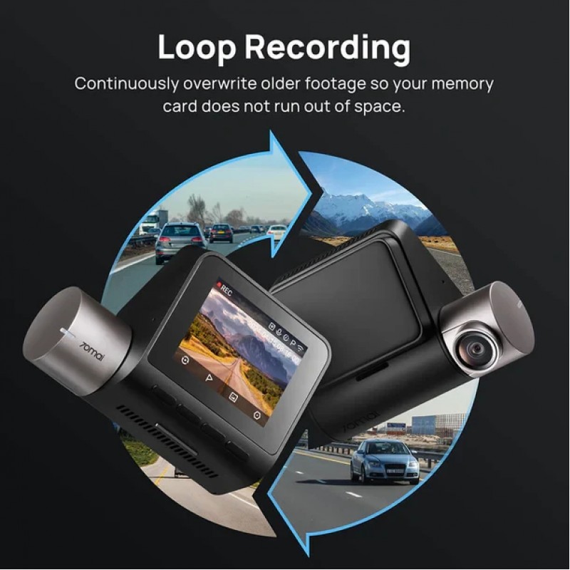 70mai Видеорегистратор Dash Cam HDR Set A510-1, Rear Cam included, 70MAI-A510-1