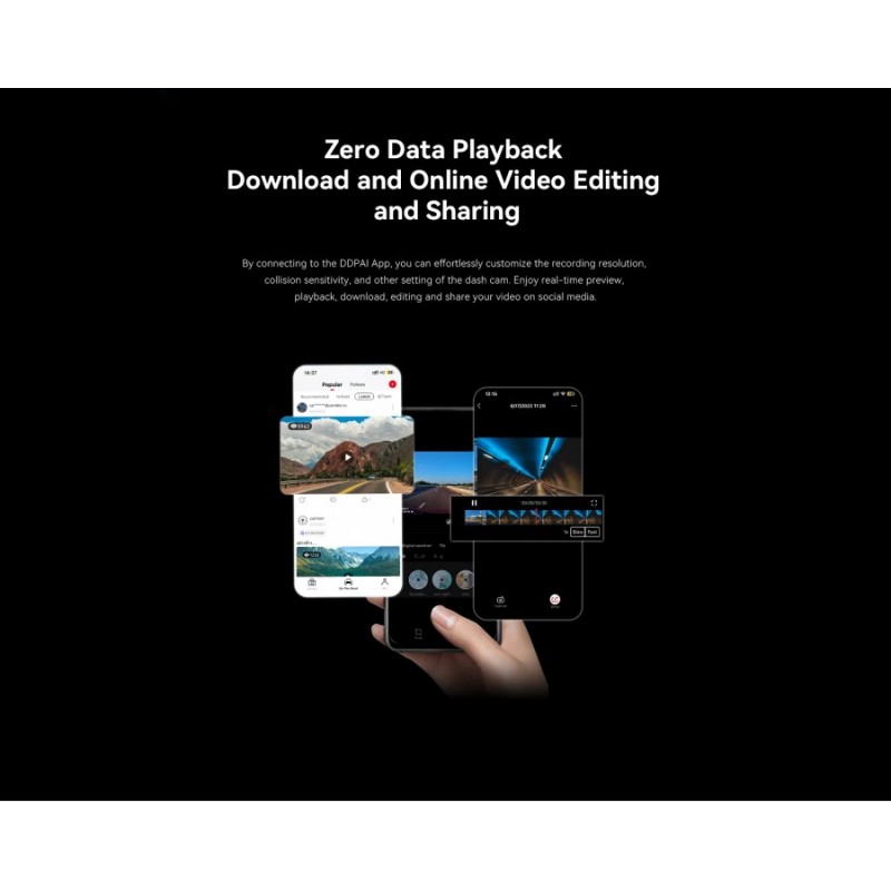DDPAI Видеорегистратор Dash Cam Set N1 DUAL, Rear Cam included, DDPAI-N1-DUAL