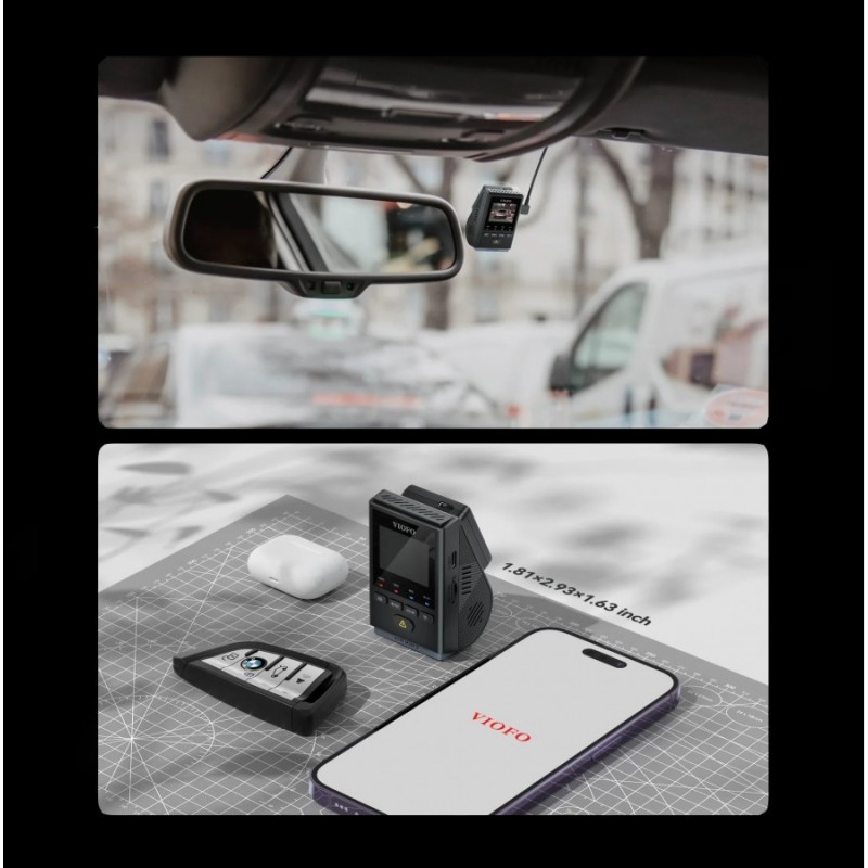 VIOFO Видеорегистратор Dash Cam A119 MINI 2 - GPS Module, 2K HDR, Sony STARVIS 2