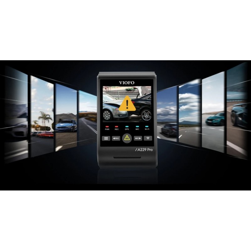 VIOFO Видеорегистратор Dash Cam A229 Pro 2 Channel - 4K, HDR, Dual Sony STARVIS 2, GPS, Bluetooth