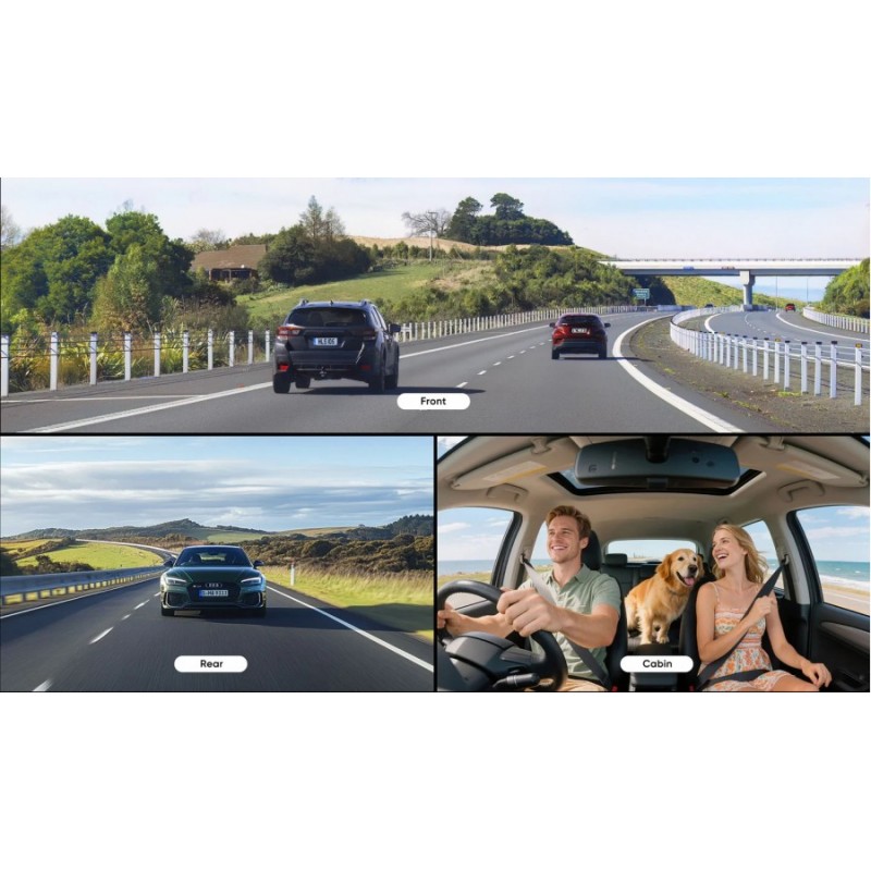 VIOFO Видеорегистратор Dash Cam A229 Ultra 3 Channel - 4K, HDR, Dual Sony STARVIS 2 8MP, GPS, Bluetooth