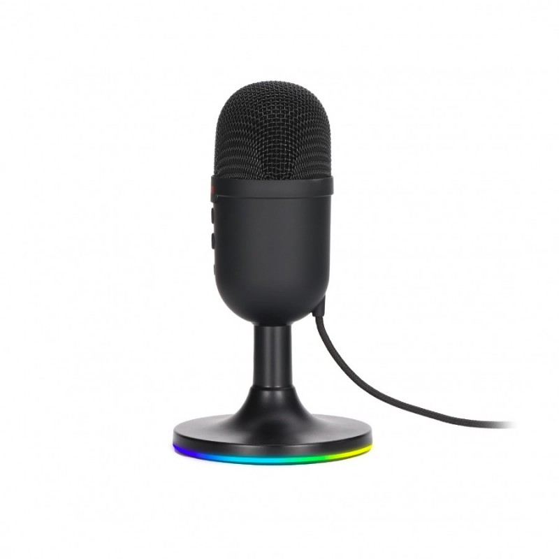 Marvo Геймърски микрофон Gaming USB Microphone - MIC-06 Black - USB, RGB, MARVO-MIC-06-BK