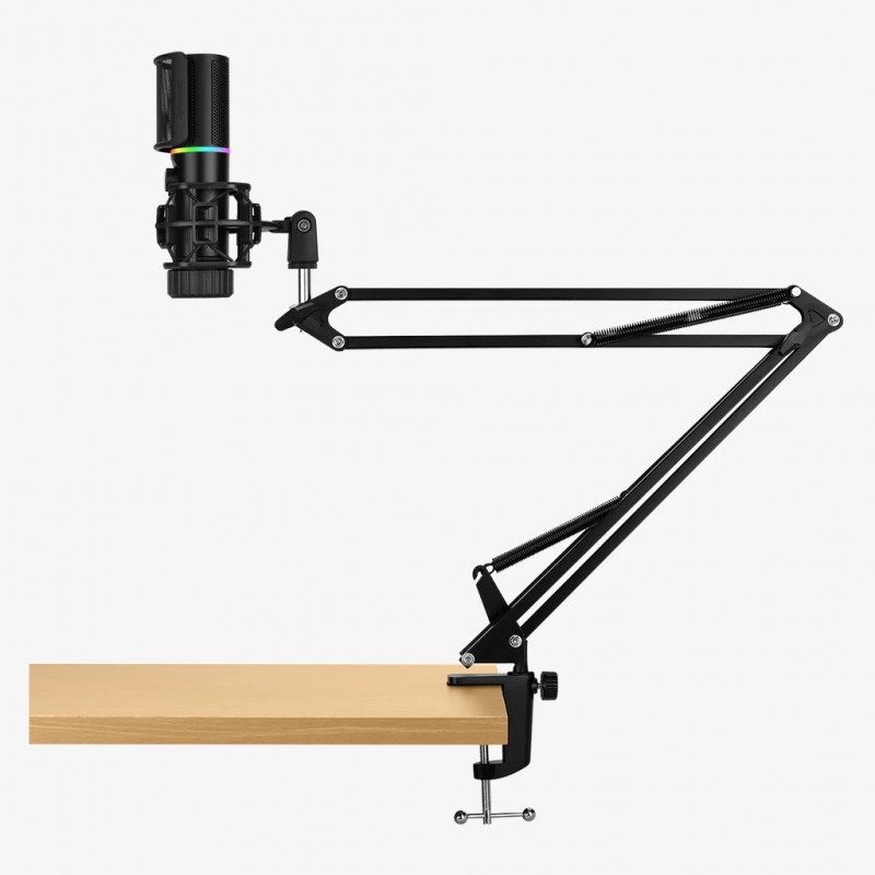 Streamplify професионален стрийминг микрофон със стойка Streaming Microphone With Mounting Arm RGB - MIC ARM - SPMC-MZ1C227.11