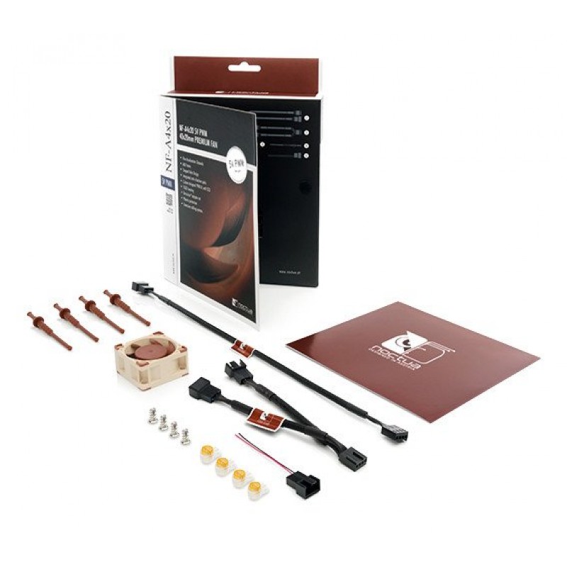 Noctua Вентилатор Fan 40x40x20mm 5V PWM - NF-A4x20-5V-PWM-NF-A4x20-5V-PWM