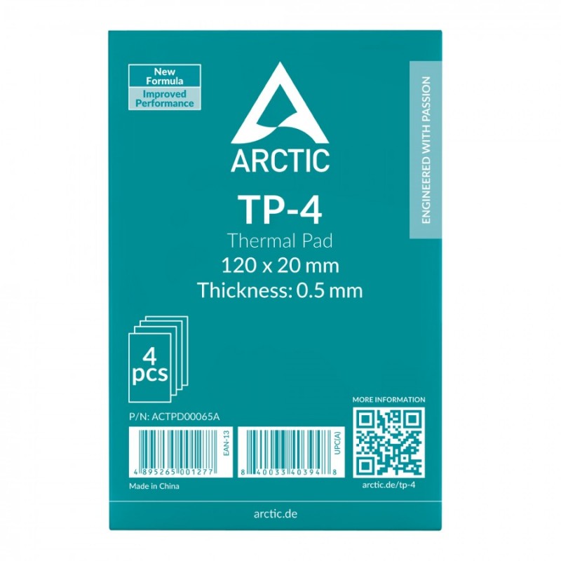 Arctic Термопад Thermal pad TP-4 120x20mm, 0.5mm - 4 Pack