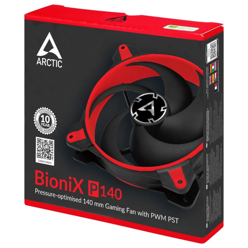 Arctic вентилатор Fan 140mm BioniX P140 PWM PST - Red-ACFAN00127A